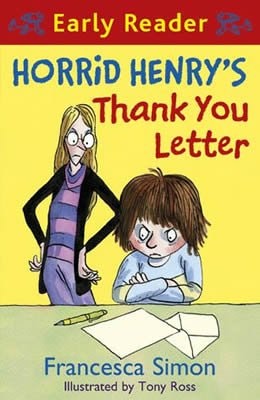 Horrid Henry Thank you letter