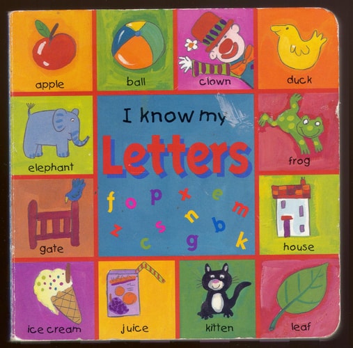 I Know My Letters Board Book